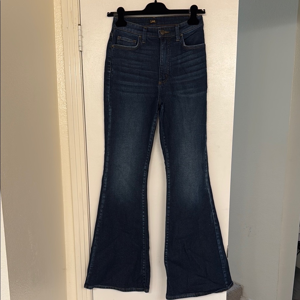Lee Blue Flare Wide Leg Jeans